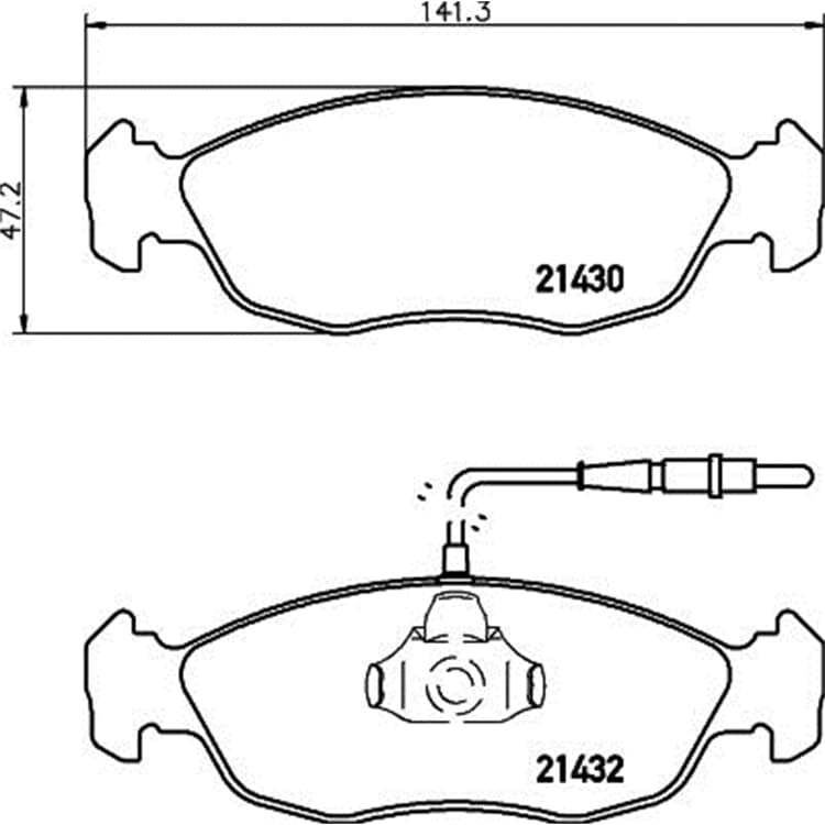 Hella Bremsbel?ge vorne Citroen Saxo Peugeot 106 306 Hella Bremsbel?ge vorne Citroen Saxo Peugeot 106 306 von HELLA