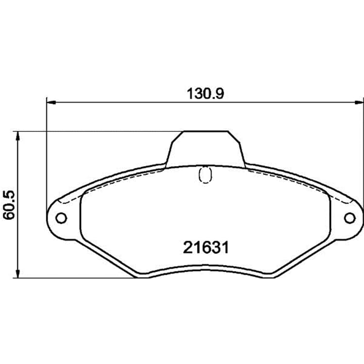 Hella Bremsbel?ge vorne Citroen Xantia Hella Bremsbel?ge vorne Citroen Xantia von HELLA
