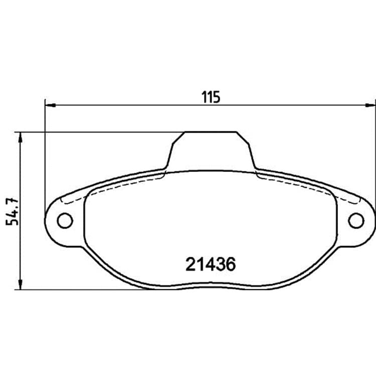 Hella Bremsbel?ge vorne Fiat Cinquecento Panda Punto Seicento Lancia Y Y10 Hella Bremsbel?ge vorne Fiat Cinquecento Panda Punto Seicento Lancia Y Y10 von HELLA