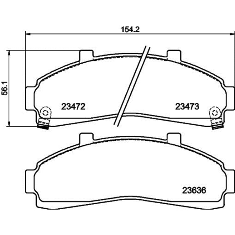 Hella Bremsbel?ge vorne Ford Explorer Hella Bremsbel?ge vorne Ford Explorer von HELLA