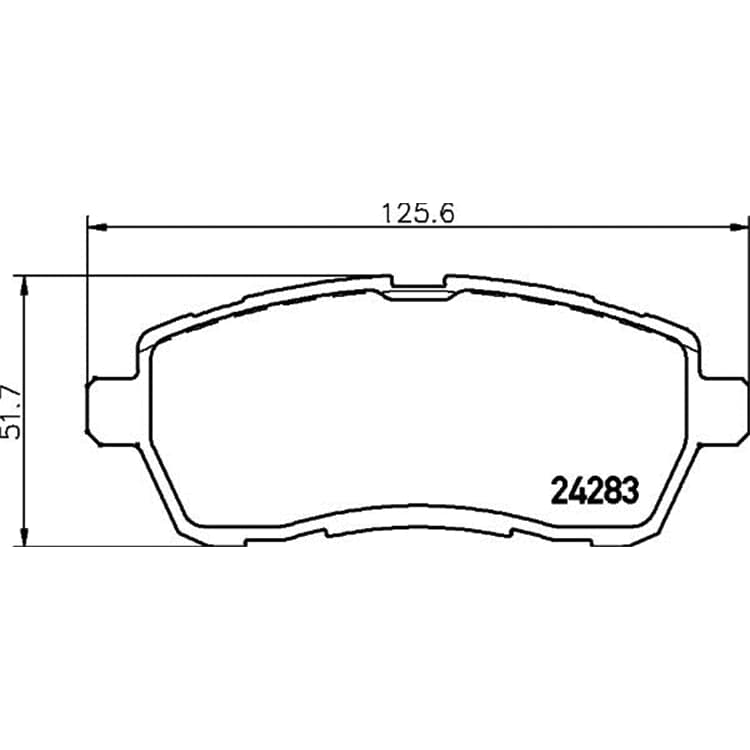 Hella Bremsbel?ge vorne Ford Fiesta Mazda 2 von HELLA