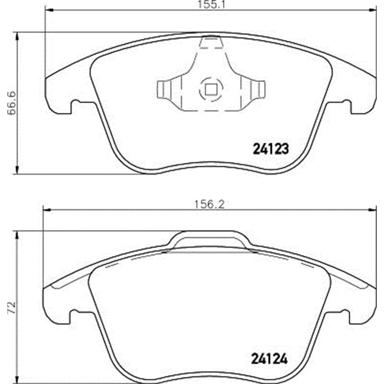 Hella Bremsbel?ge vorne Ford Land Rover MG Volvo von HELLA