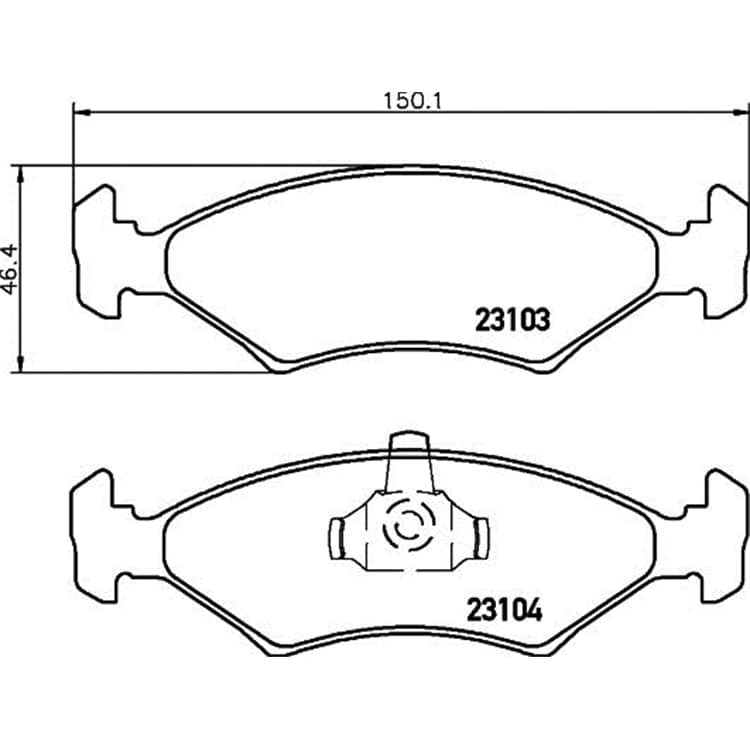 Hella Bremsbel?ge vorne Ford Mazda Hella Bremsbel?ge vorne Ford Mazda von HELLA