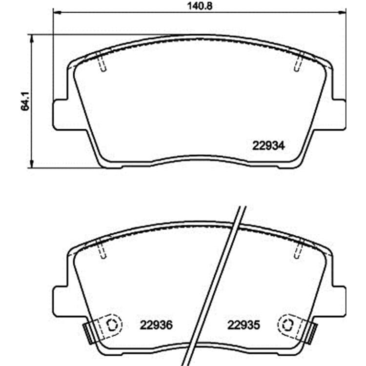 Hella Bremsbel?ge vorne GENESIS G70 Kia Stinger Hella Bremsbel?ge vorne GENESIS G70 Kia Stinger von HELLA
