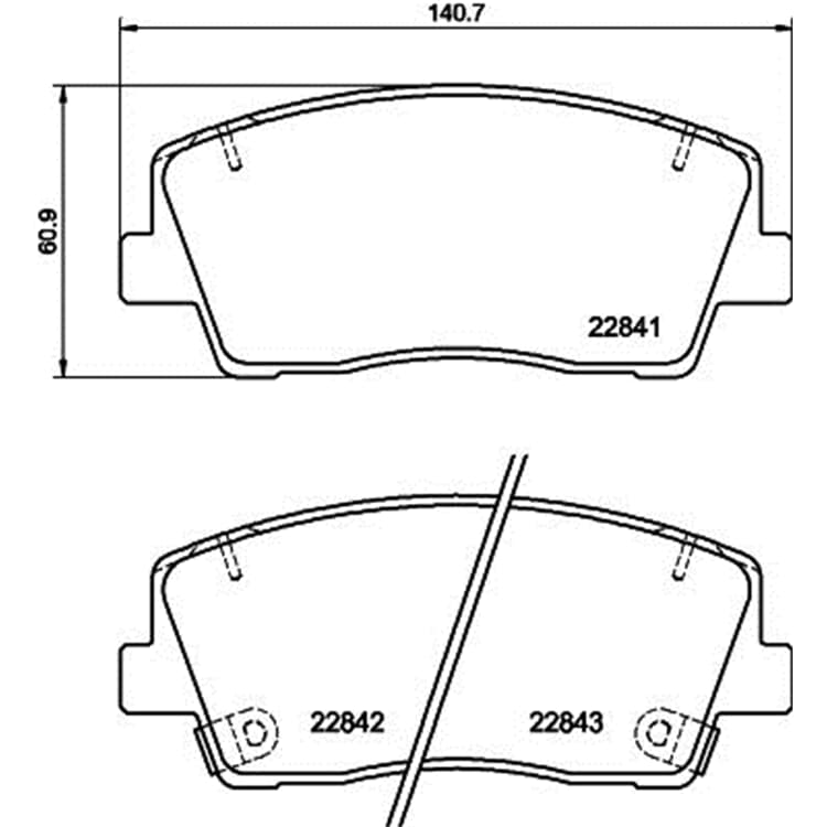 Hella Bremsbel?ge vorne GENESIS G70 Kia Stinger Hella Bremsbel?ge vorne GENESIS G70 Kia Stinger von HELLA
