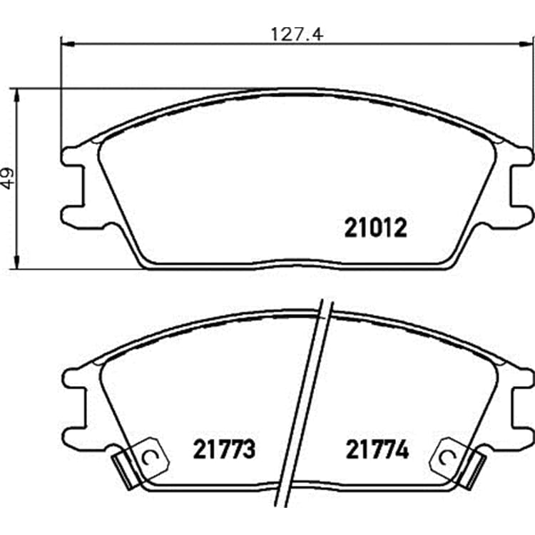 Hella Bremsbel?ge vorne Honda Accord Hyundai Accent Getz Lantra Pony S Hella Bremsbel?ge vorne Honda Accord Hyundai Accent Getz Lantra Pony S von HELLA
