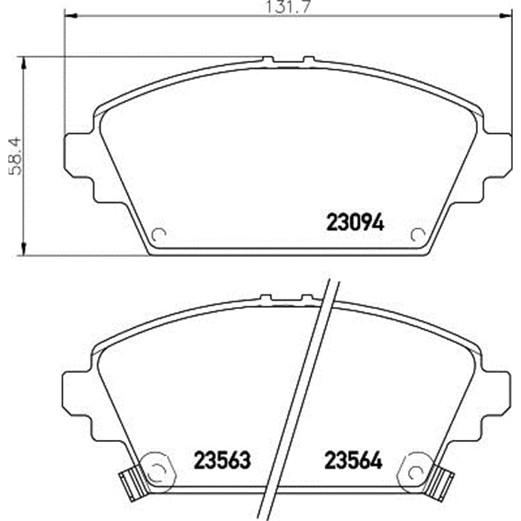 Hella Bremsbel?ge vorne Honda Accord MG Mg Nissan Almera Primera Hella Bremsbel?ge vorne Honda Accord MG Mg Nissan Almera Primera von HELLA