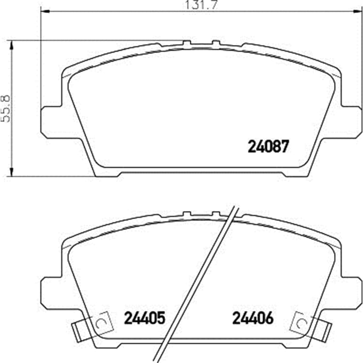 Hella Bremsbel?ge vorne Honda Civic Hella Bremsbel?ge vorne Honda Civic von HELLA