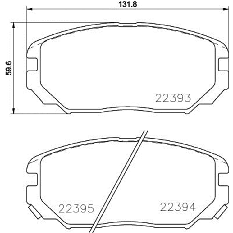 Hella Bremsbel?ge vorne Hyundai Sonata Tucson von HELLA