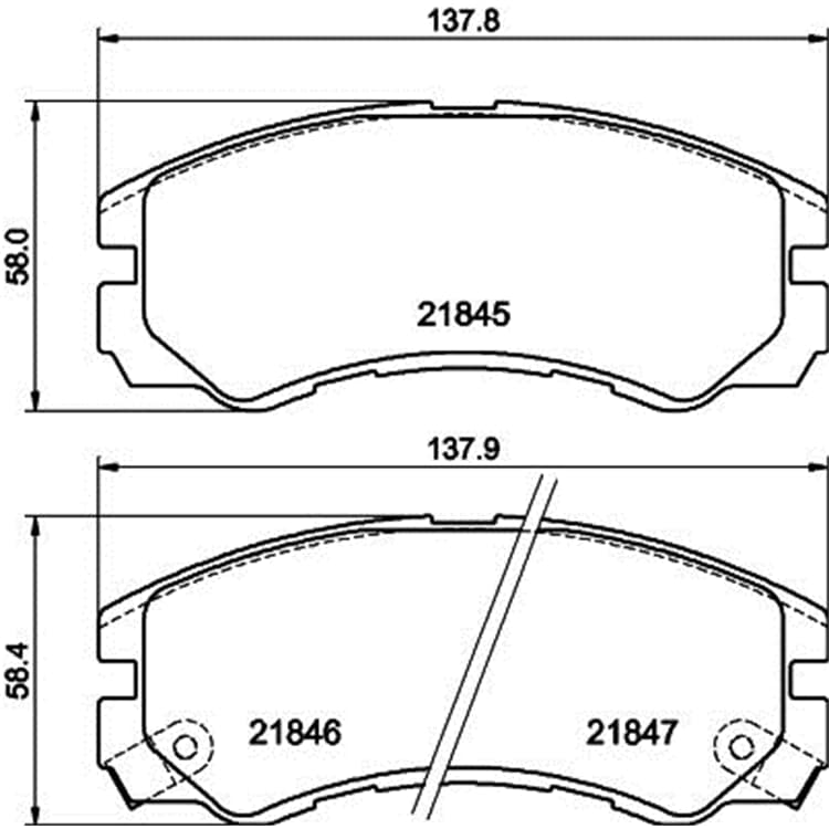 Hella Bremsbel?ge vorne Isuzu Trooper Opel Frontera Monterey Hella Bremsbel?ge vorne Isuzu Trooper Opel Frontera Monterey von HELLA
