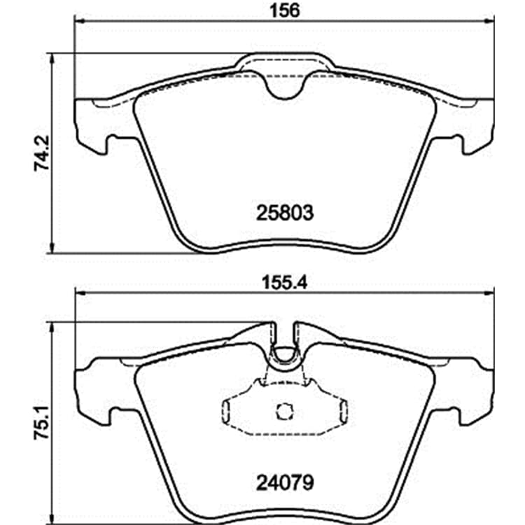 Hella Bremsbel?ge vorne Jaguar F-Type Xf Xj Hella Bremsbel?ge vorne Jaguar F-Type Xf Xj von HELLA