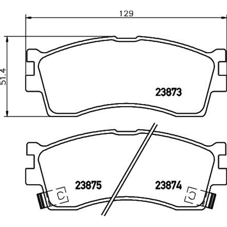 Hella Bremsbel?ge vorne Kia Carens Clarus Rio Roadster Sephia Shuma Hella Bremsbel?ge vorne Kia Carens Clarus Rio Roadster Sephia Shuma von HELLA