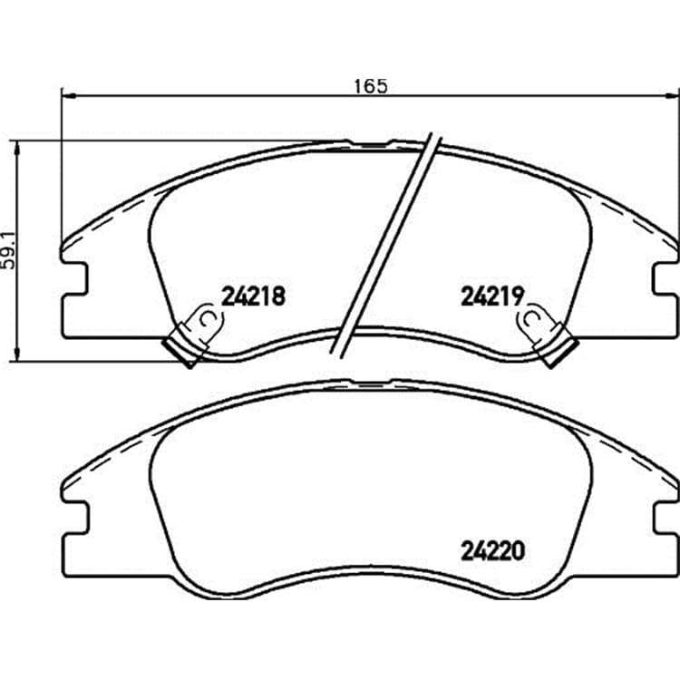 Hella Bremsbel?ge vorne Kia Cerato Hella Bremsbel?ge vorne Kia Cerato von HELLA