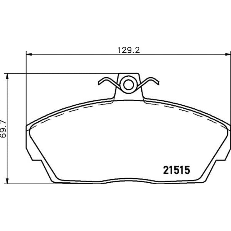 Hella Bremsbel?ge vorne Land Rover Freelander Hella Bremsbel?ge vorne Land Rover Freelander von HELLA