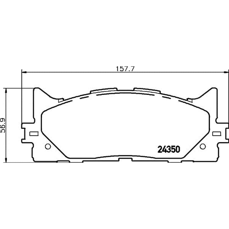 Hella Bremsbel?ge vorne Lexus Es Toyota Aurion Avalon Camry Hella Bremsbel?ge vorne Lexus Es Toyota Aurion Avalon Camry von HELLA
