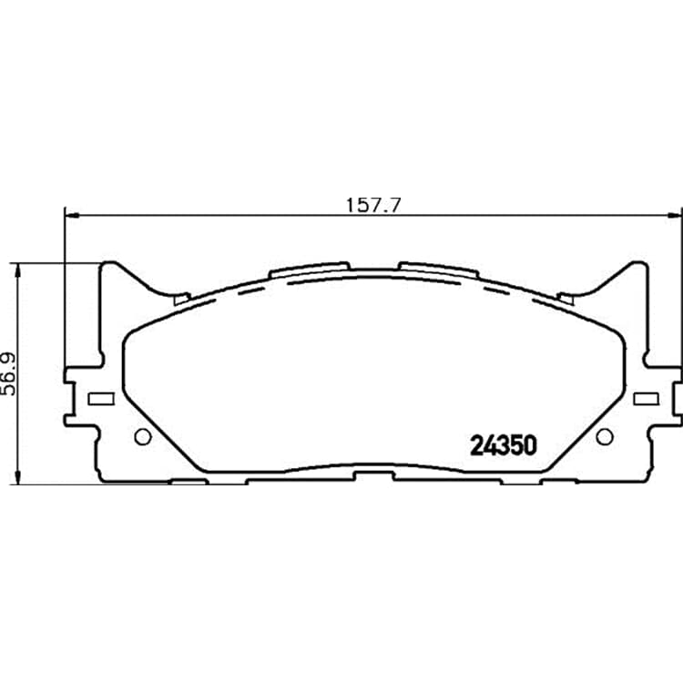 Hella Bremsbel?ge vorne Lexus Es Toyota Aurion Avalon Camry von HELLA