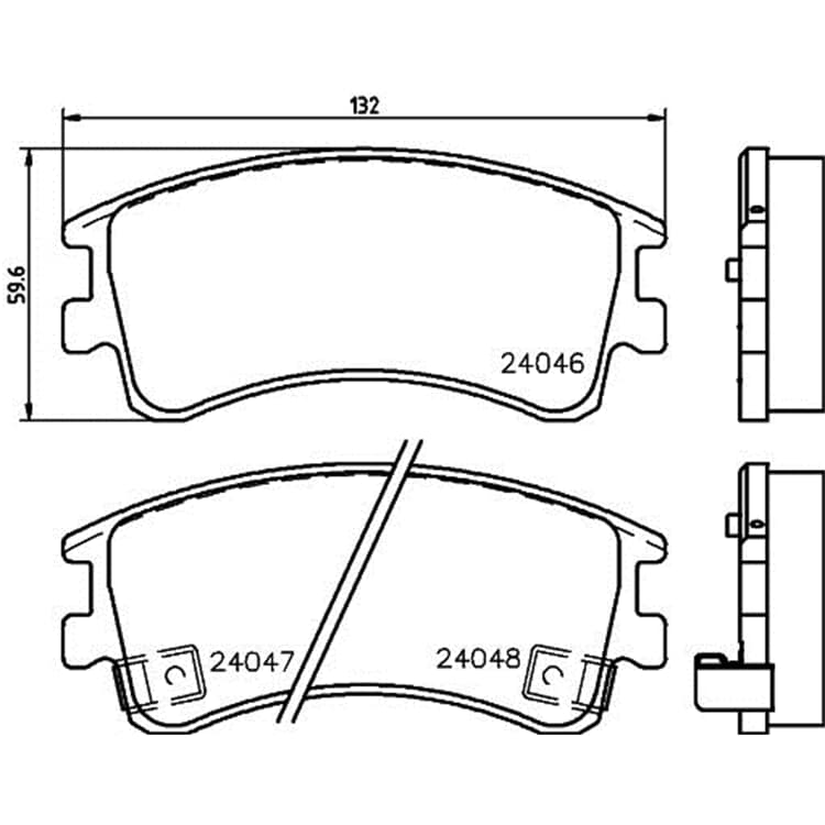 Hella Bremsbel?ge vorne Mazda 6 Hella Bremsbel?ge vorne Mazda 6 von HELLA