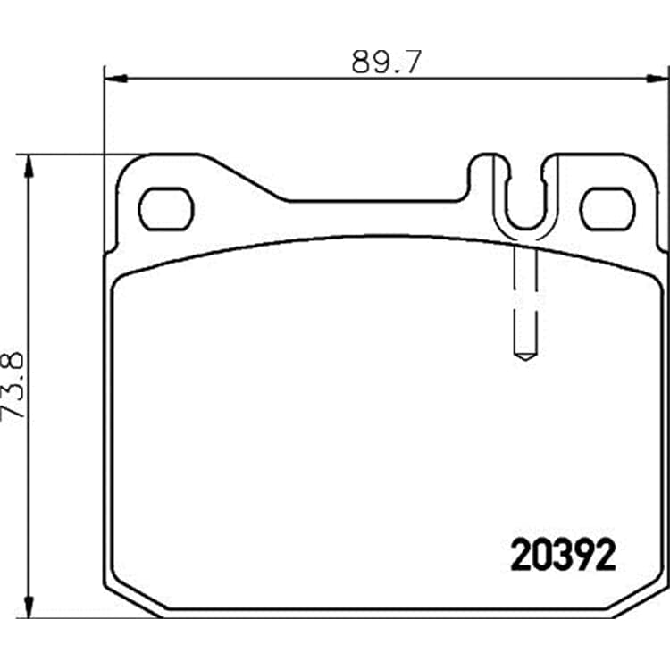 Hella Bremsbel?ge vorne Mercedes /8 123 S-Klasse Sl von HELLA