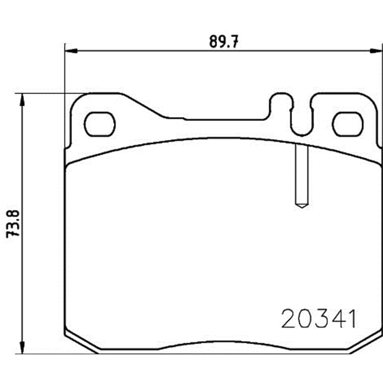 Hella Bremsbel?ge vorne Mercedes 123 S-Klasse Sl Hella Bremsbel?ge vorne Mercedes 123 S-Klasse Sl von HELLA