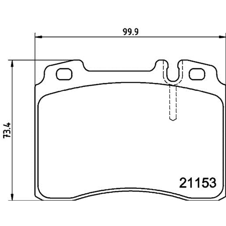 Hella Bremsbel?ge vorne Mercedes 124 E-Klasse von HELLA