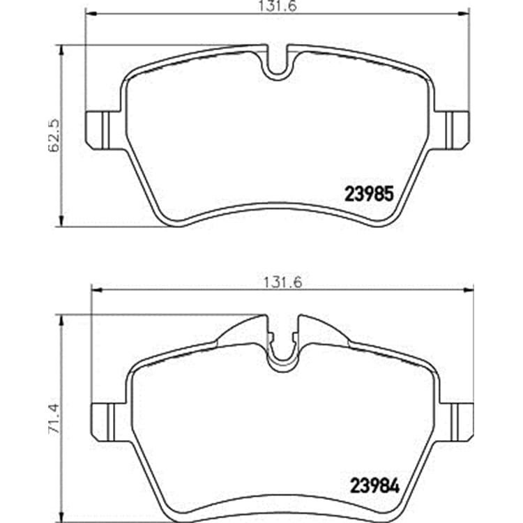 Hella Bremsbel?ge vorne Mini Mini Hella Bremsbel?ge vorne Mini Mini von HELLA