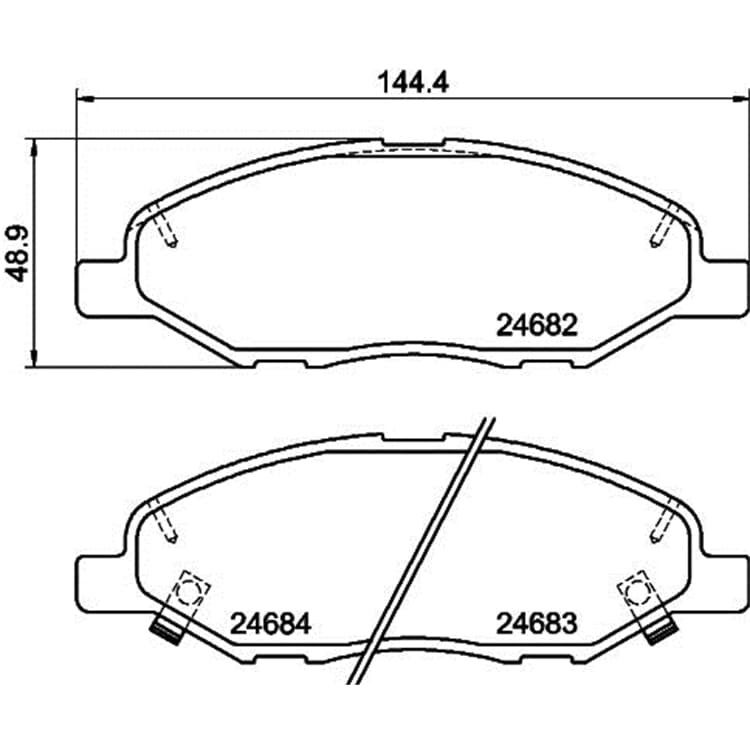 Hella Bremsbel?ge vorne Nissan Micra Note Tiida von HELLA