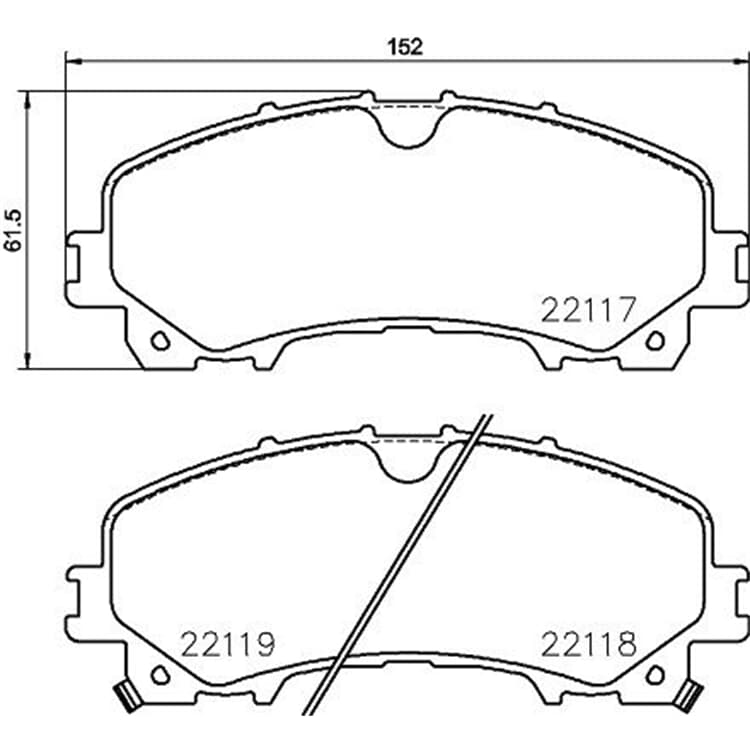Hella Bremsbel?ge vorne Nissan X-Trail Renault Koleos Hella Bremsbel?ge vorne Nissan X-Trail Renault Koleos von HELLA
