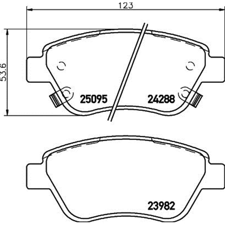 Hella Bremsbel?ge vorne Opel Adam Proton Gen Persona Hella Bremsbel?ge vorne Opel Adam Proton Gen Persona von HELLA