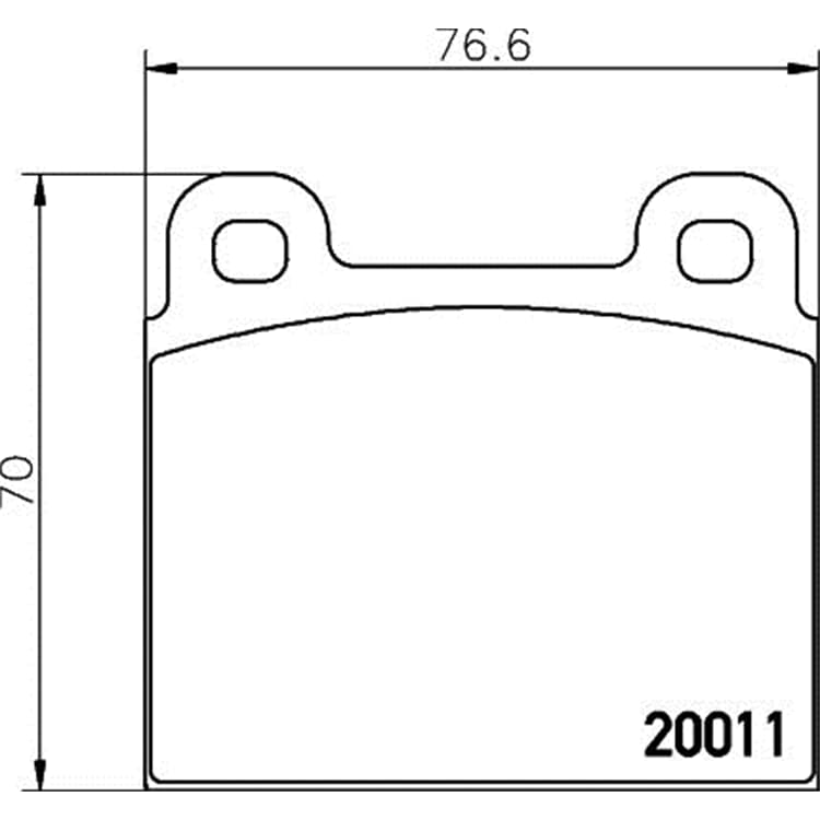 Hella Bremsbel?ge vorne Porsche 911 VW Transporter von HELLA