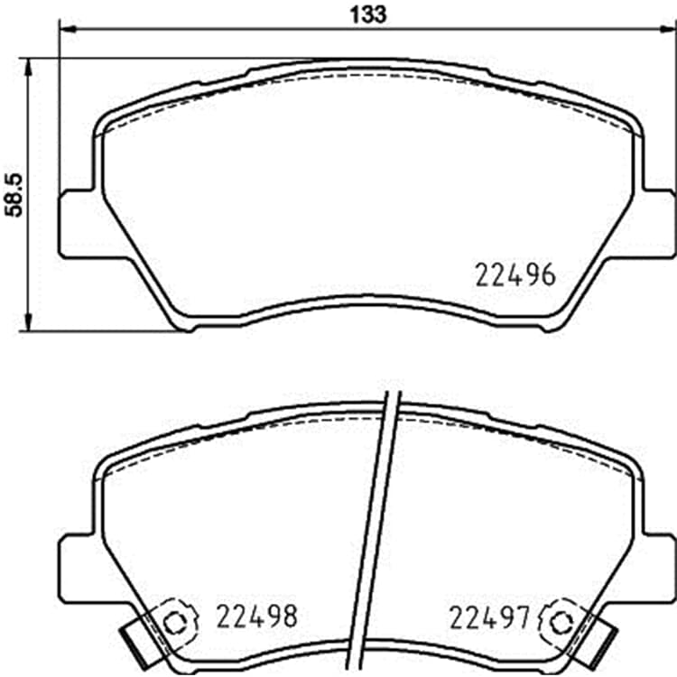 Hella Bremsbel?ge vorne Renault Fluence Hella Bremsbel?ge vorne Renault Fluence von HELLA