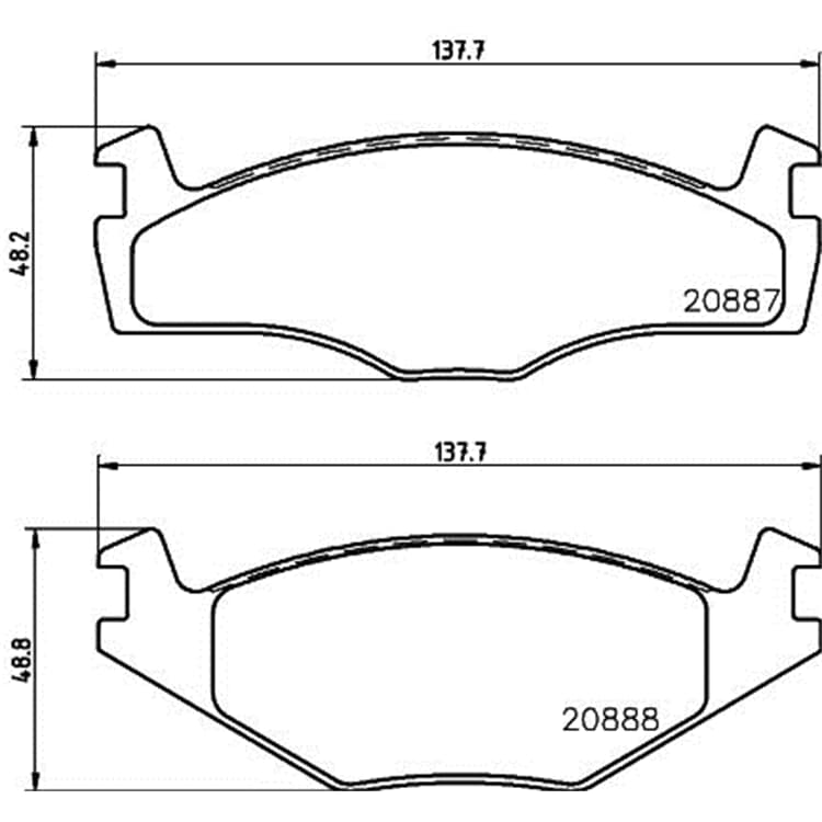 Hella Bremsbel?ge vorne Seat Cordoba Ibiza VW Derby Polo Hella Bremsbel?ge vorne Seat Cordoba Ibiza VW Derby Polo von HELLA