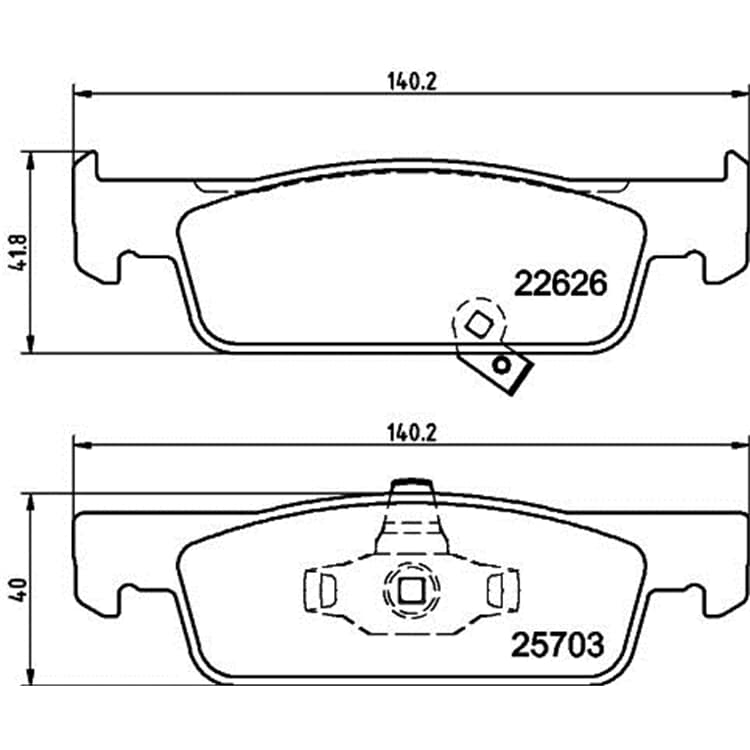 Hella Bremsbel?ge vorne Smart Fortwo Hella Bremsbel?ge vorne Smart Fortwo von HELLA