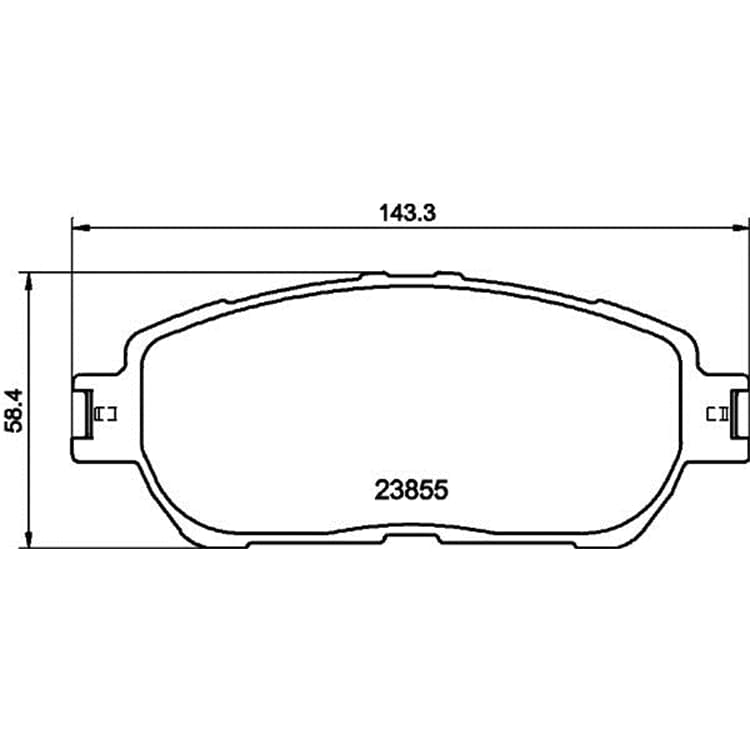 Hella Bremsbel?ge vorne Toyota Avalon Camry Sienna Hella Bremsbel?ge vorne Toyota Avalon Camry Sienna von HELLA