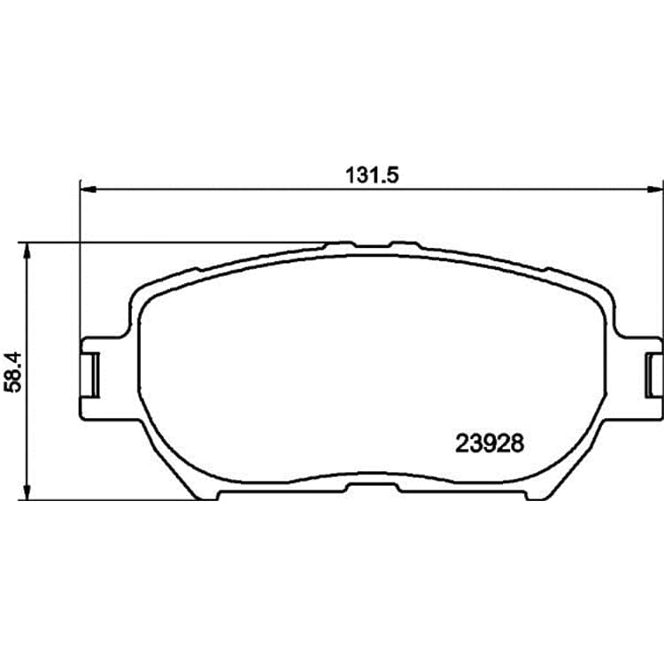 Hella Bremsbel?ge vorne Toyota Camry Isis Wish Hella Bremsbel?ge vorne Toyota Camry Isis Wish von HELLA