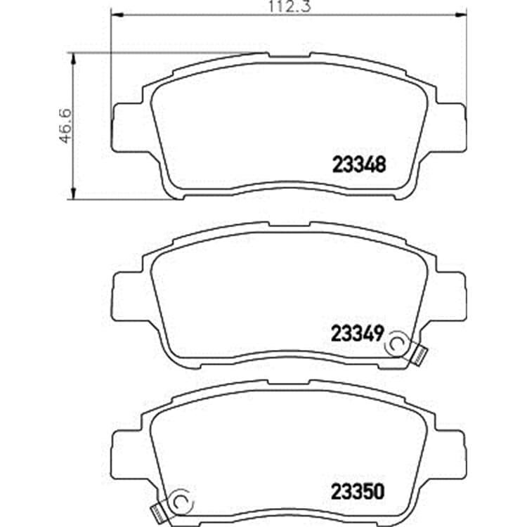 Hella Bremsbel?ge vorne Toyota Yaris von HELLA