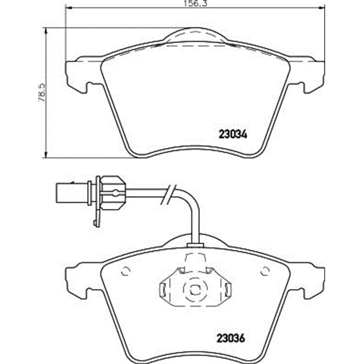 Hella Bremsbel?ge vorne VW California Transporter Hella Bremsbel?ge vorne VW California Transporter von HELLA