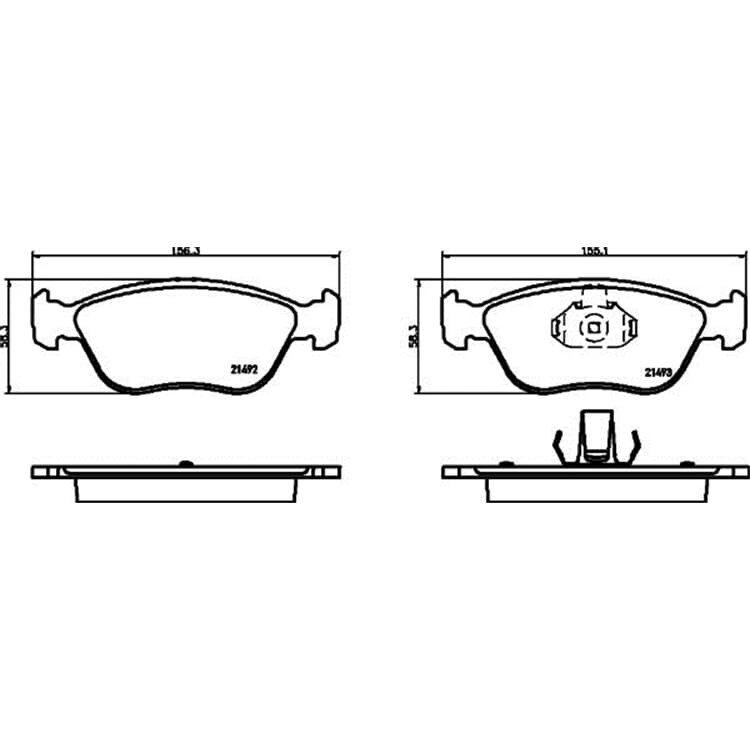 Hella Bremsbel?ge vorne Volvo C70 S70 V70 von HELLA