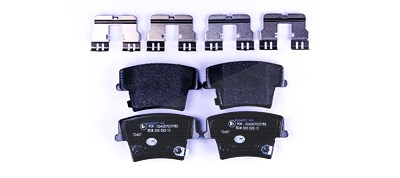 Hella Bremsbeläge hinten (Satz) [Hersteller-Nr. 8DB355023-101] für Chrysler, Dodge von HELLA