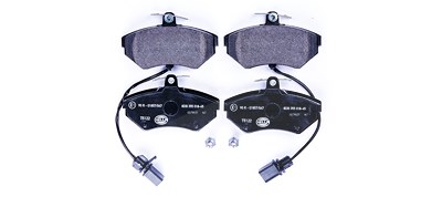 Hella Bremsbeläge mit VWK vorn (Satz) [Hersteller-Nr. 8DB355018-451] für Audi, VW von HELLA