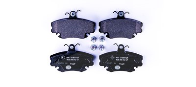 Hella Bremsbelagsatz, Scheibenbremse [Hersteller-Nr. 8DB355012-671] für Alpine, Dacia, Peugeot, Renault von HELLA
