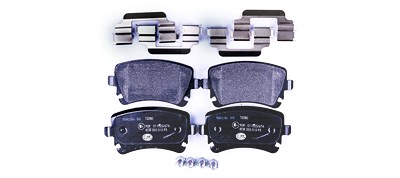 Hella Bremsbelagsatz, Scheibenbremse [Hersteller-Nr. 8DB355015-951] für Audi, Bentley von HELLA