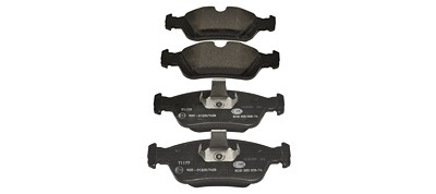 Hella Bremsbelagsatz, Scheibenbremse [Hersteller-Nr. 8DB355008-741] für Alpina, Bentley, BMW, De La Chapelle, Wiesmann von HELLA