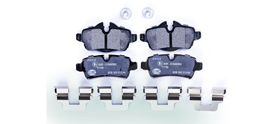 Hella Bremsbelagsatz, Scheibenbremse [Hersteller-Nr. 8DB355013-661] für Mini von HELLA