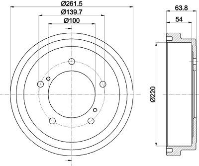 Hella Bremstrommel [Hersteller-Nr. 8DT355302-471] für Suzuki von HELLA