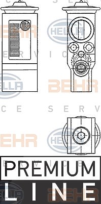 Hella Expansionsventil, Klimaanlage [Hersteller-Nr. 8UW351234-231] für Opel von HELLA