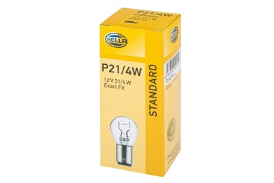 Hella Glühlampe, Brems-/Schlußlicht [Hersteller-Nr. 8GD004772-121] für BMW, Citroën, Fiat, Ford, Jaguar, Lada, Lotus, Mercedes-Benz, Mitsubishi, Opel, von HELLA