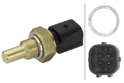 Hella Kühlmitteltemperatur-Sensor [Hersteller-Nr. 6PT009309-251] für Mercedes-Benz, VW von HELLA
