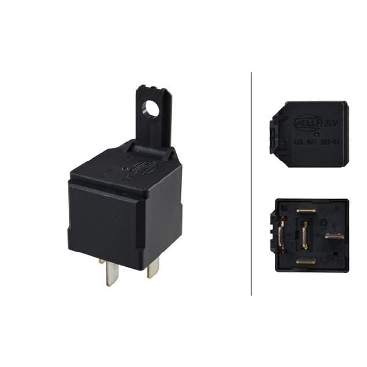 Hella Relais Arbeitsstrom schwarz 4RD007903-011 Hella Relais Arbeitsstrom schwarz 4RD007903-011 von HELLA