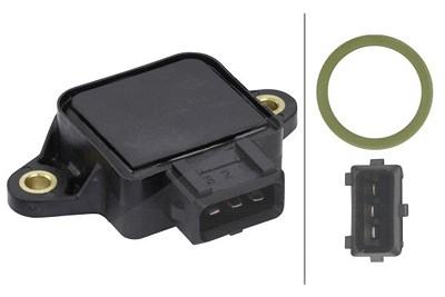 Hella Sensor, Drosselklappenstellung [Hersteller-Nr. 6PX008476-331] für Alfa Romeo, Citroën, Fiat, Hyundai, Kia, Lancia, Opel, Peugeot, Porsche, Toyot von HELLA