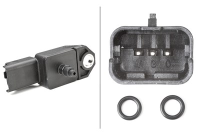 Hella Sensor, Saugrohrdruck [Hersteller-Nr. 6PP009400-521] für Citroën, Fiat, Ford, Mazda, Mini, Peugeot, Suzuki, Volvo von HELLA